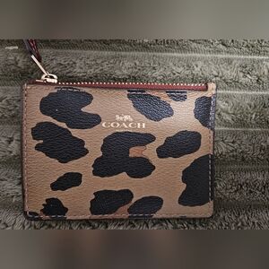 Coach Leopard Print Wristlet
